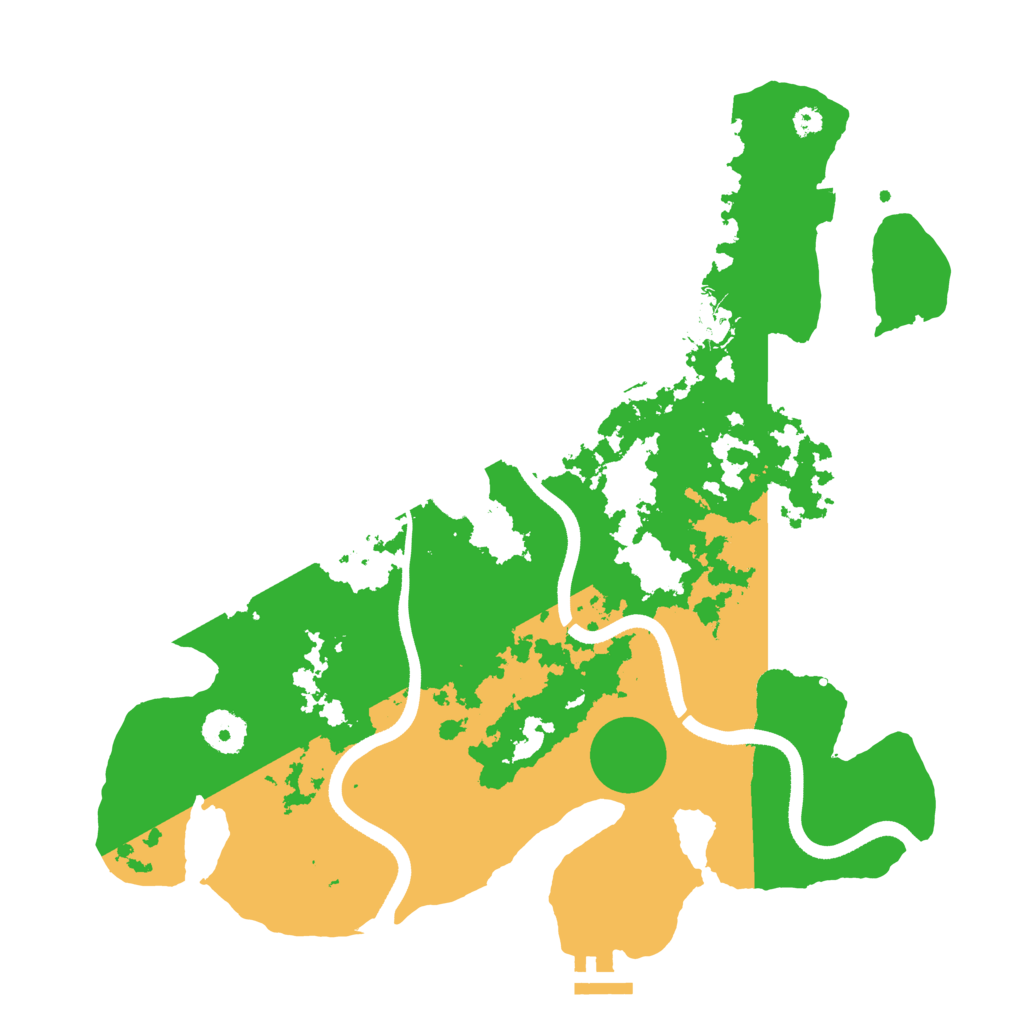 Biome Rust Map: Procedural Map, Size: 3550, Seed: 911651