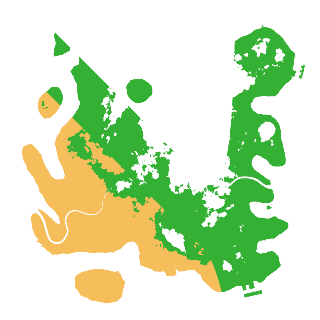 Biome Rust Map: Procedural Map, Size: 3550, Seed: 454216