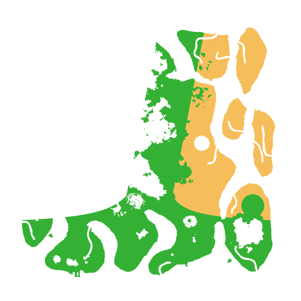 Biome Rust Map: Procedural Map, Size: 3500, Seed: 4253162