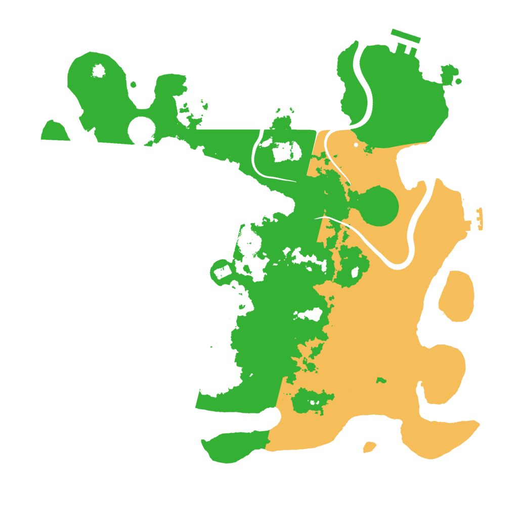 Biome Rust Map: Procedural Map, Size: 3500, Seed: 852070