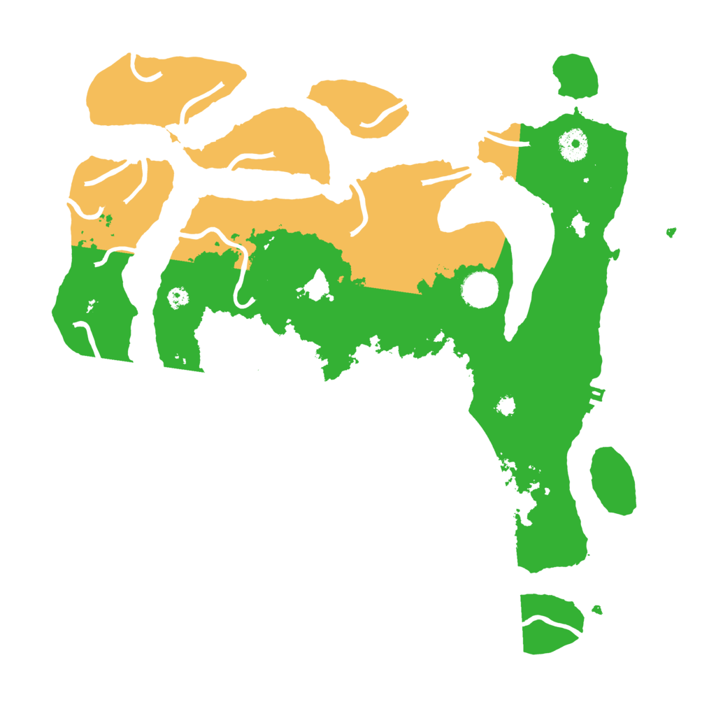 Biome Rust Map: Procedural Map, Size: 3500, Seed: 3323517