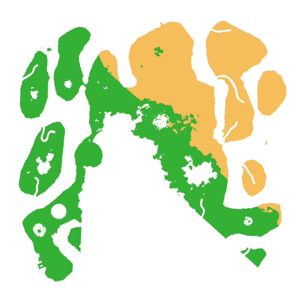 Biome Rust Map: Procedural Map, Size: 3500, Seed: 4705909