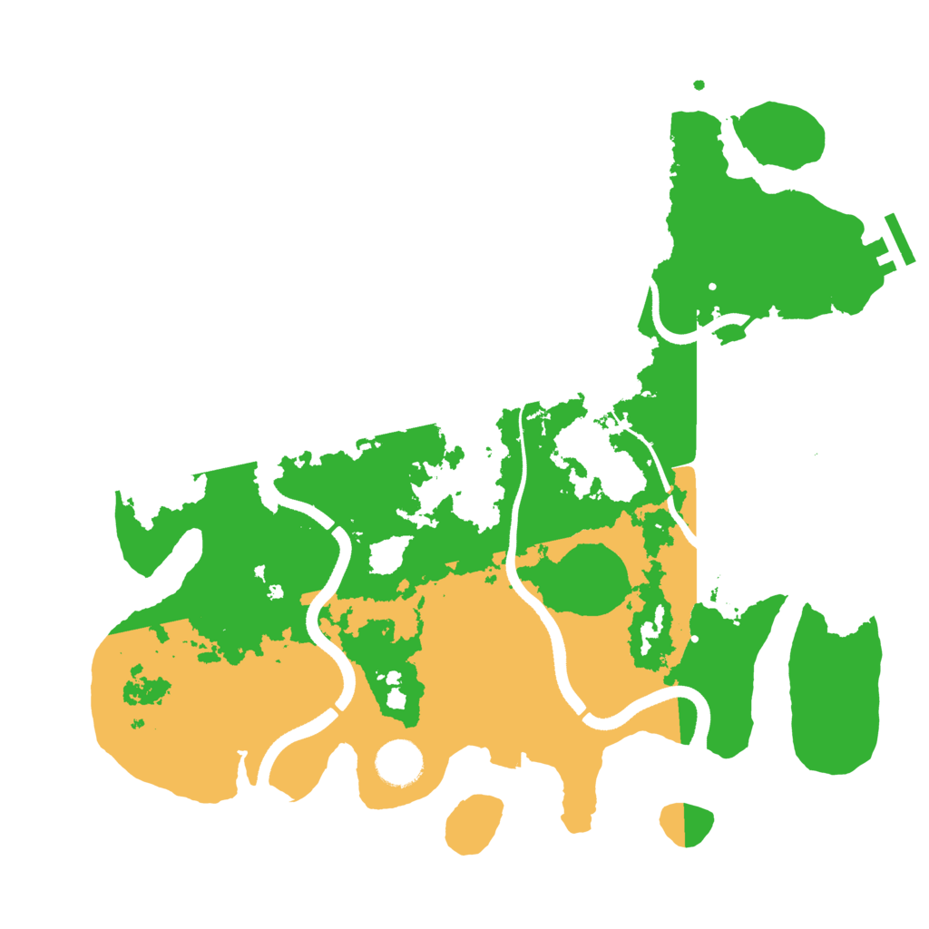 Biome Rust Map: Procedural Map, Size: 3500, Seed: 506572