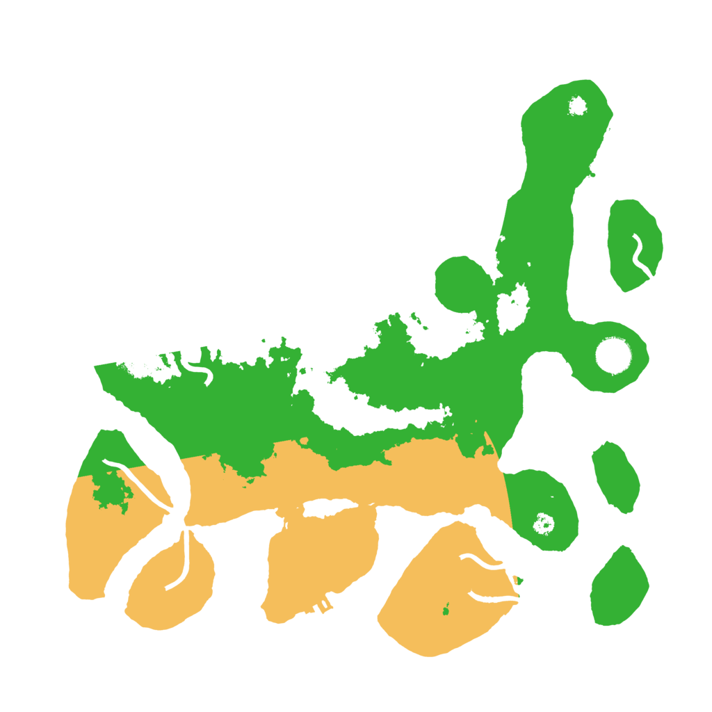 Biome Rust Map: Procedural Map, Size: 3500, Seed: 4011258