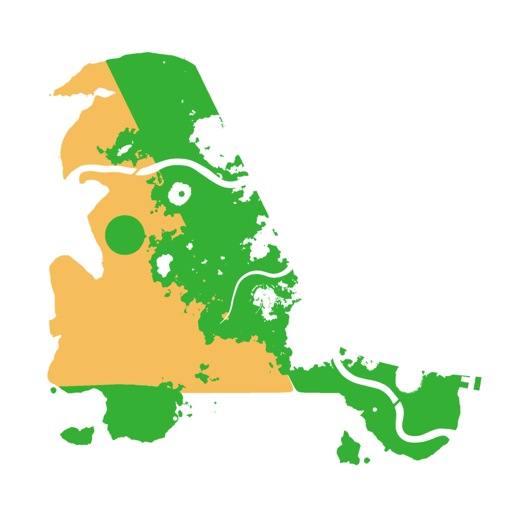 Biome Rust Map: Procedural Map, Size: 3500, Seed: 1069952