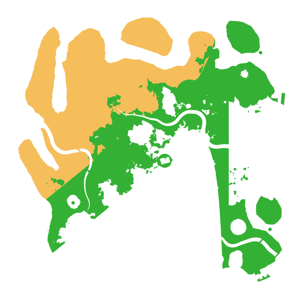 Biome Rust Map: Procedural Map, Size: 3500, Seed: 5770398