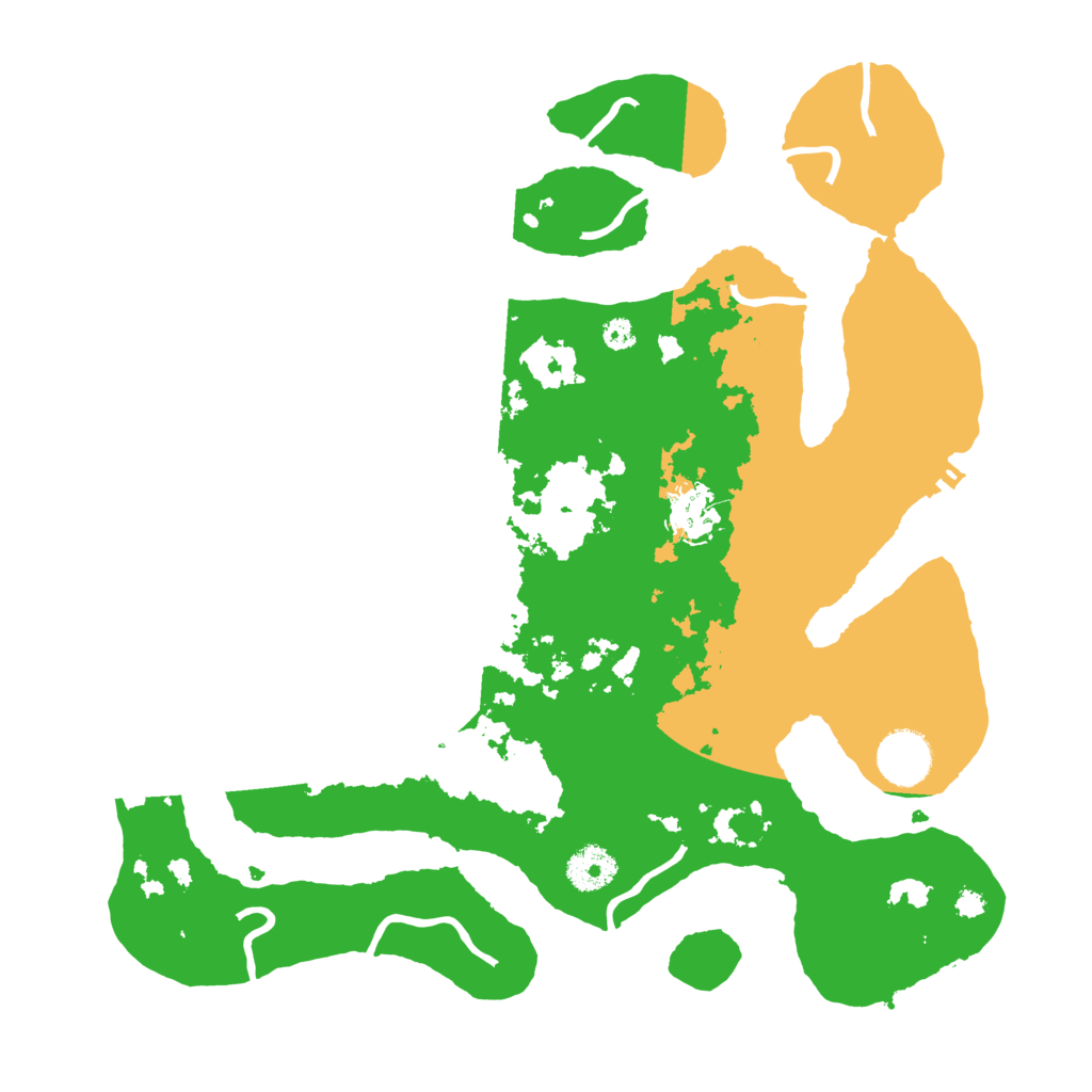 Biome Rust Map: Procedural Map, Size: 3500, Seed: 5521469