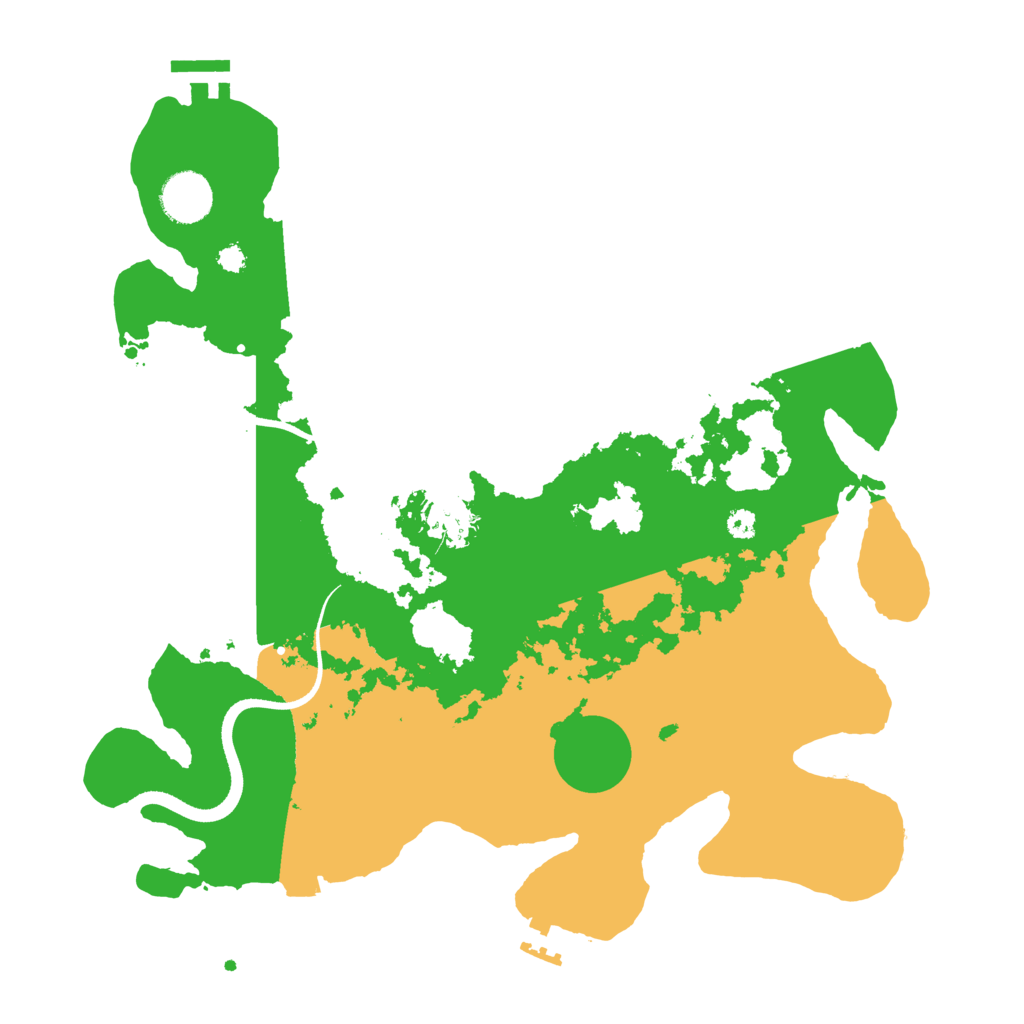 Biome Rust Map: Procedural Map, Size: 3500, Seed: 2743565