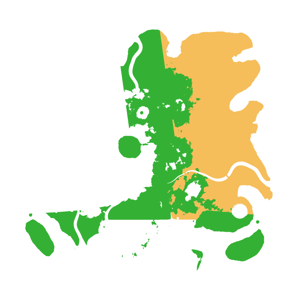 Biome Rust Map: Procedural Map, Size: 3500, Seed: 937131533