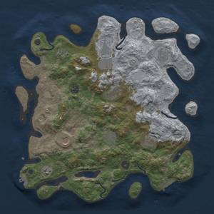 Thumbnail Rust Map: Procedural Map, Size: 3850, Seed: 665014838, 19 Monuments