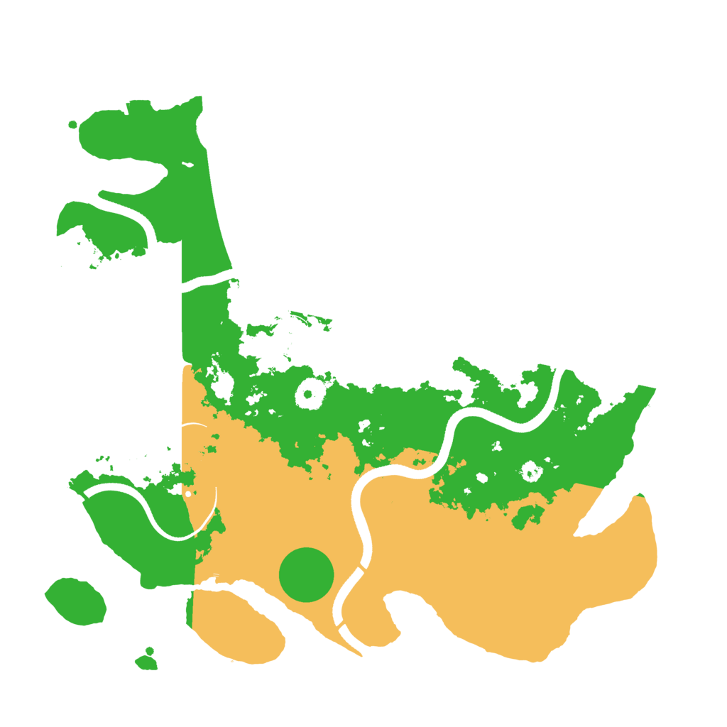 Biome Rust Map: Procedural Map, Size: 3500, Seed: 3131999
