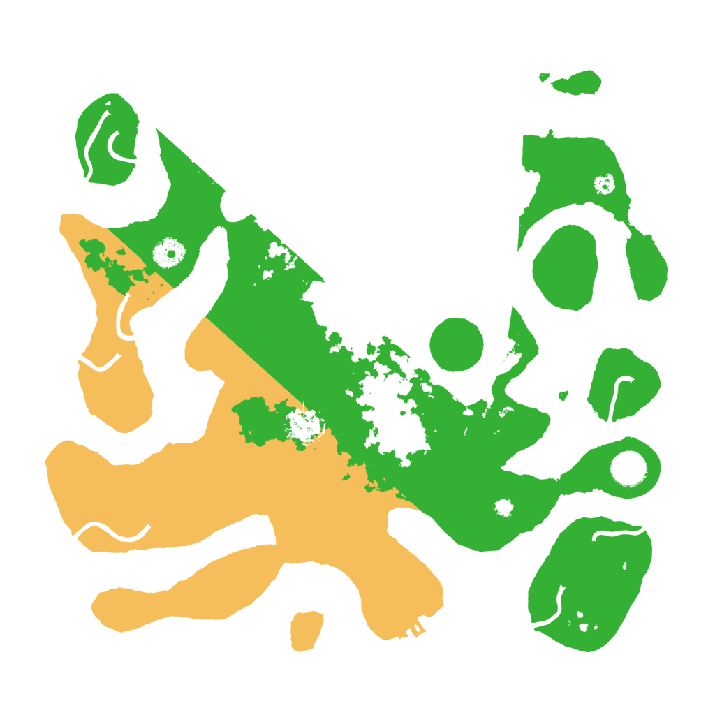 Biome Rust Map: Procedural Map, Size: 3550, Seed: 592658