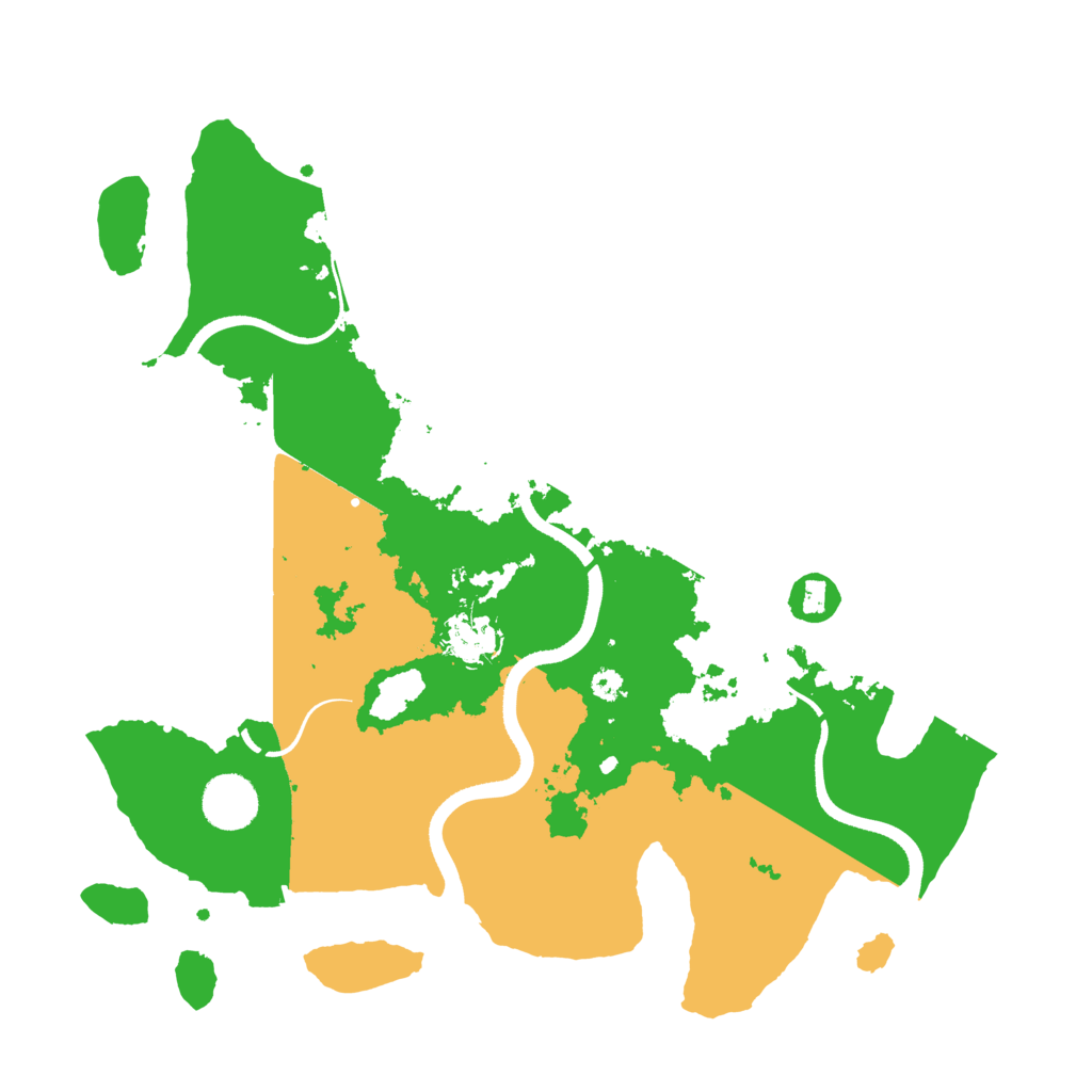 Biome Rust Map: Procedural Map, Size: 3550, Seed: 572124