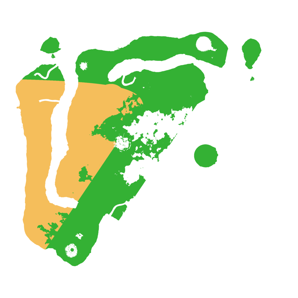 Biome Rust Map: Procedural Map, Size: 3500, Seed: 463376