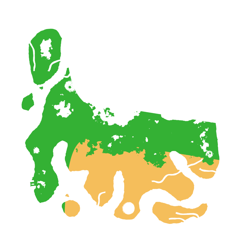 Biome Rust Map: Procedural Map, Size: 3500, Seed: 4117322