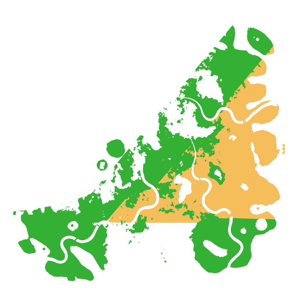 Biome Rust Map: Procedural Map, Size: 4500, Seed: 3407395