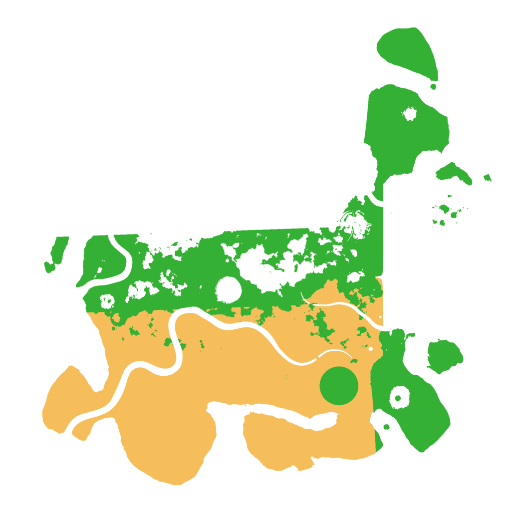 Biome Rust Map: Procedural Map, Size: 3500, Seed: 661134