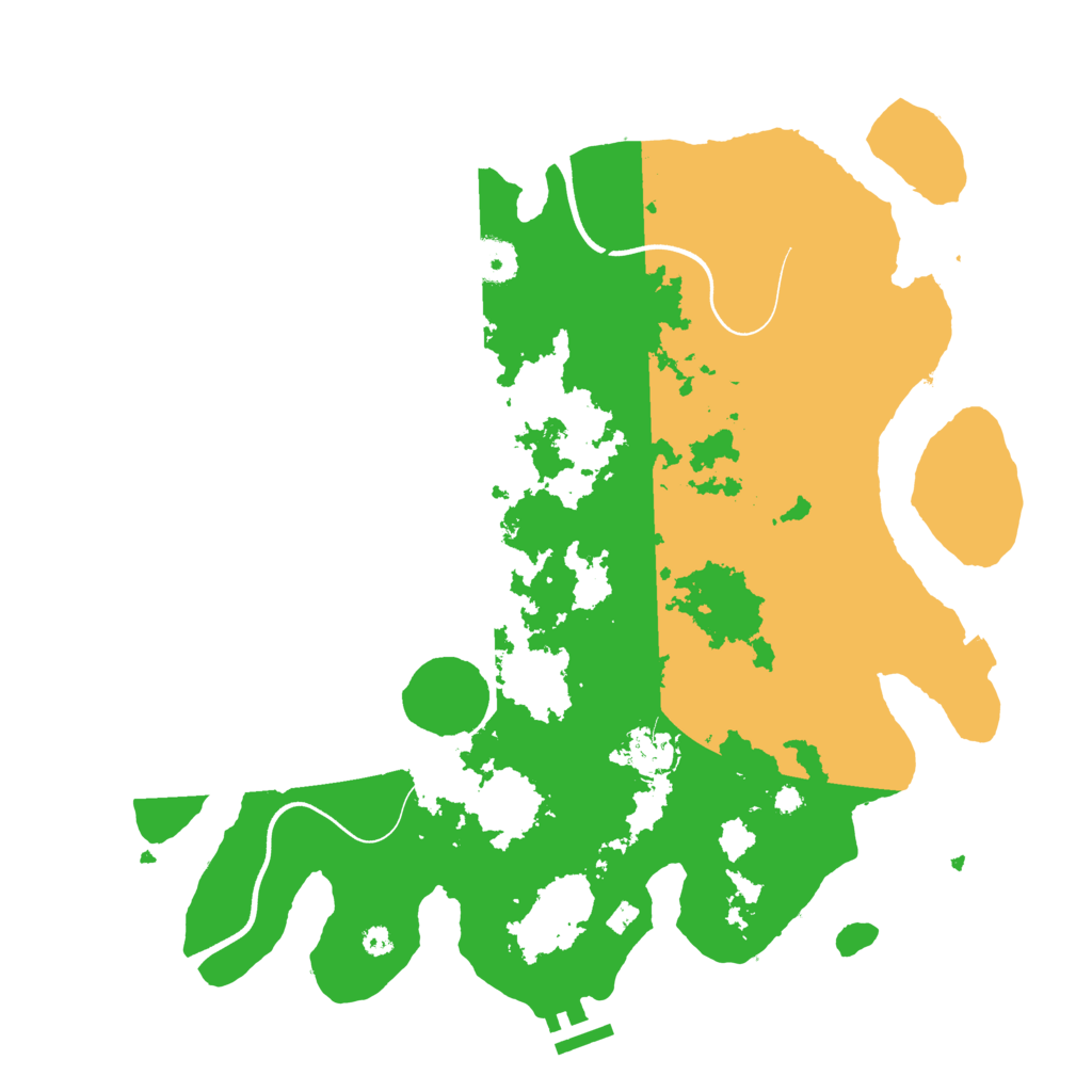 Biome Rust Map: Procedural Map, Size: 3700, Seed: 5789687