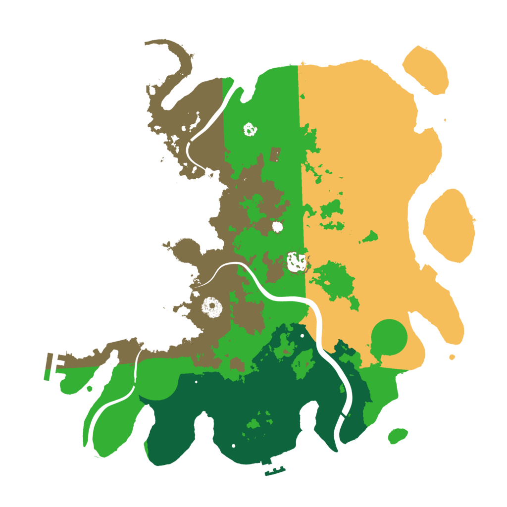 Biome Rust Map: Procedural Map, Size: 3700, Seed: 5789687