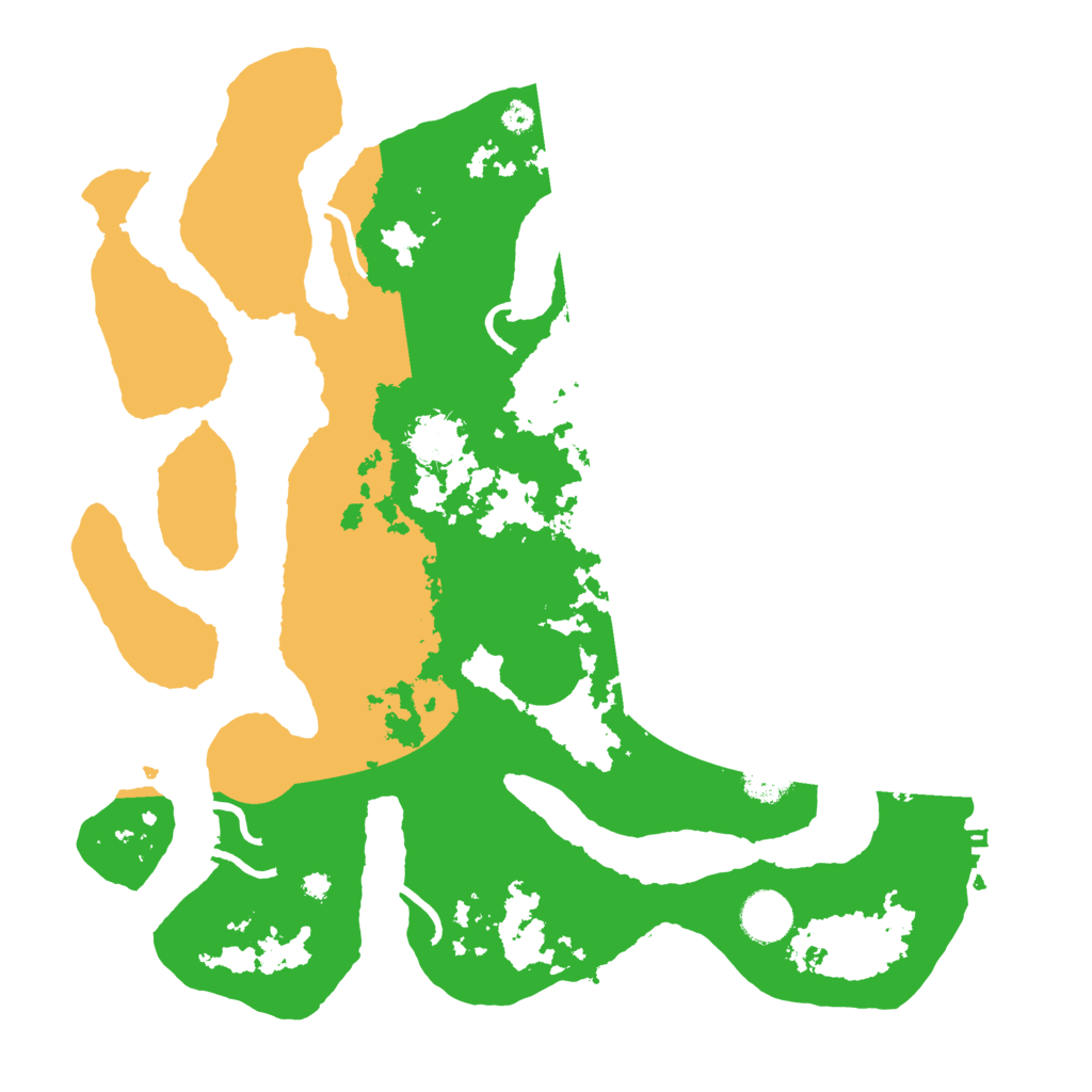 Biome Rust Map: Procedural Map, Size: 3700, Seed: 5881429