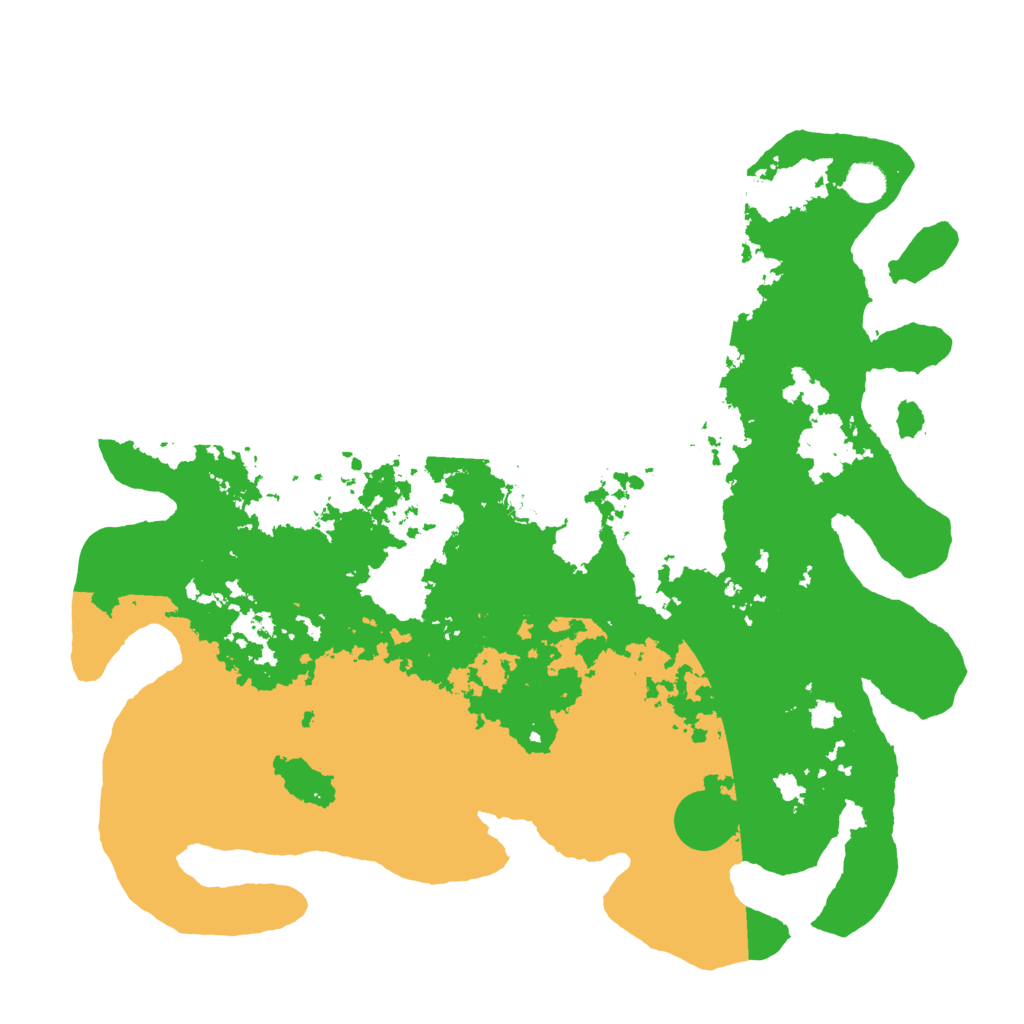 Biome Rust Map: Barren, Size: 4500, Seed: 494600