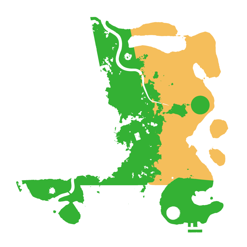 Biome Rust Map: Procedural Map, Size: 3500, Seed: 5700976