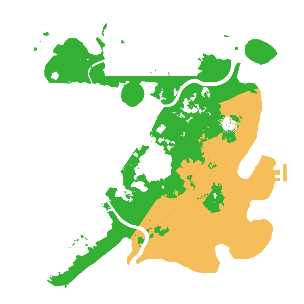 Biome Rust Map: Procedural Map, Size: 3500, Seed: 4097628