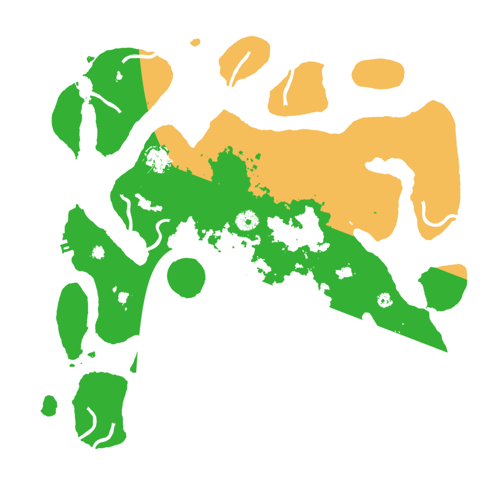 Biome Rust Map: Procedural Map, Size: 3500, Seed: 338970