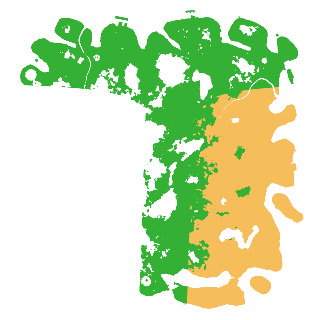 Biome Rust Map: Procedural Map, Size: 5000, Seed: 17777451