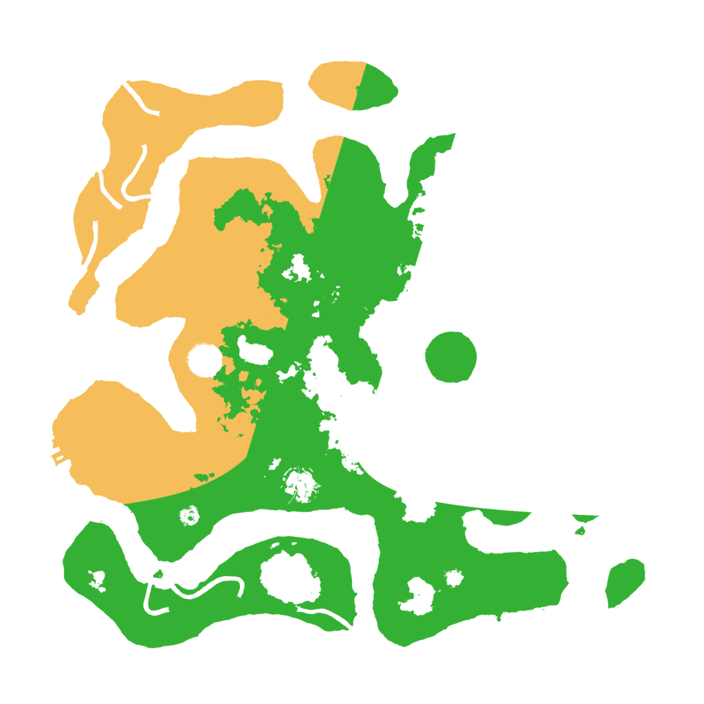 Biome Rust Map: Procedural Map, Size: 3700, Seed: 578666