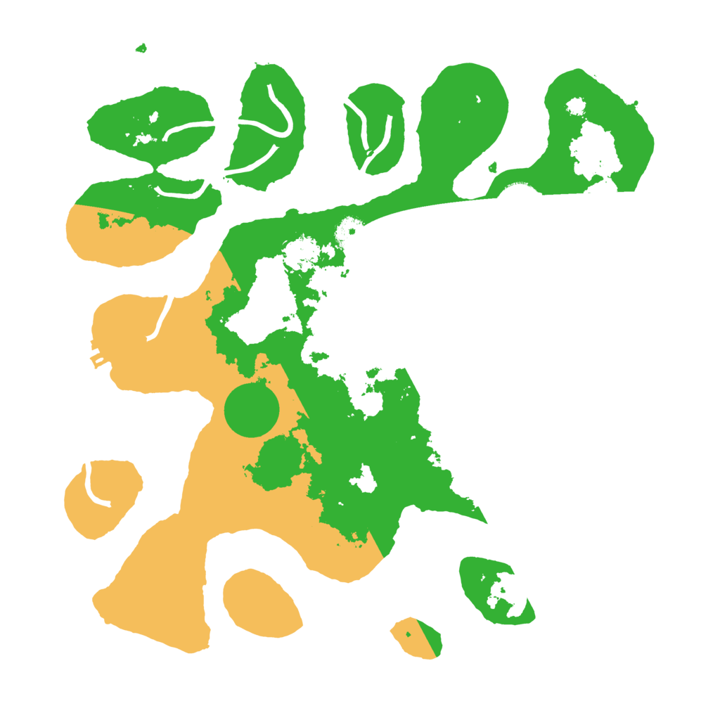 Biome Rust Map: Procedural Map, Size: 3500, Seed: 33546