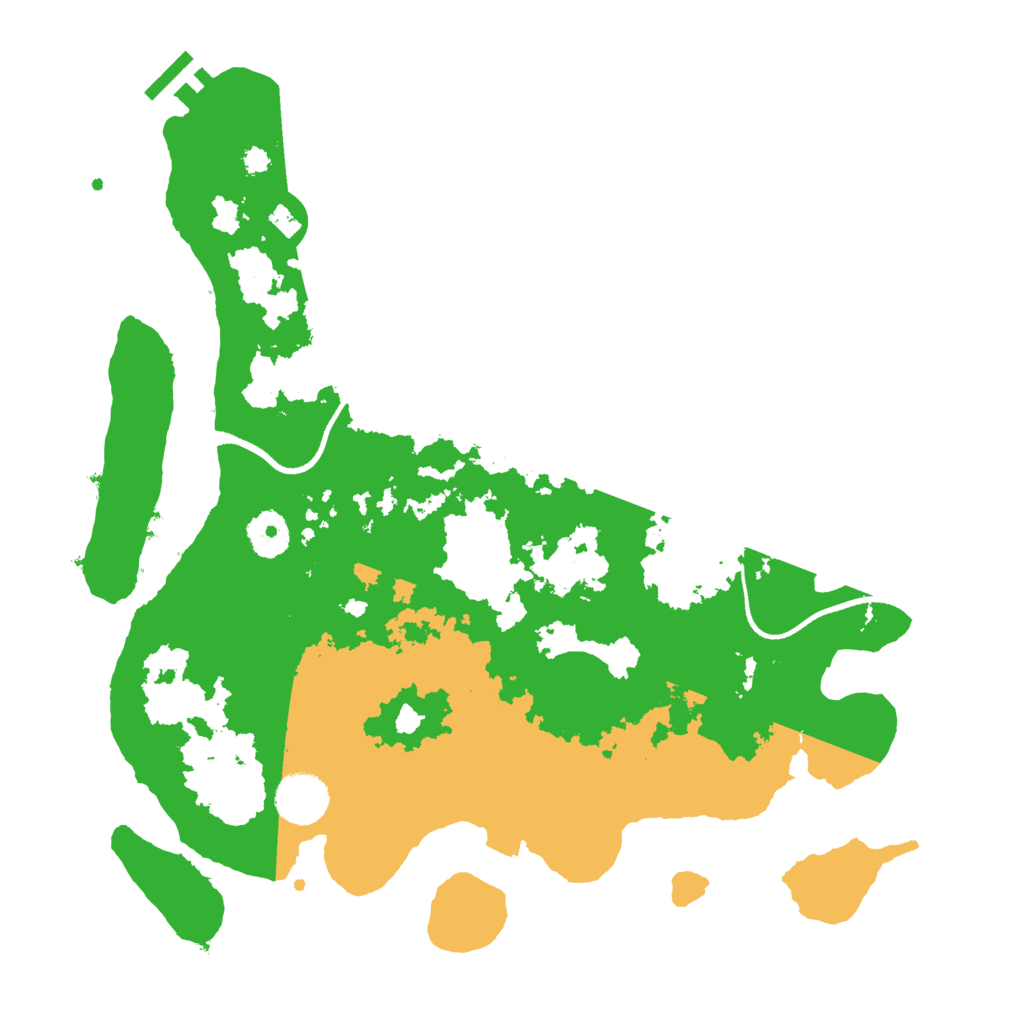 Biome Rust Map: Procedural Map, Size: 3500, Seed: 4395822