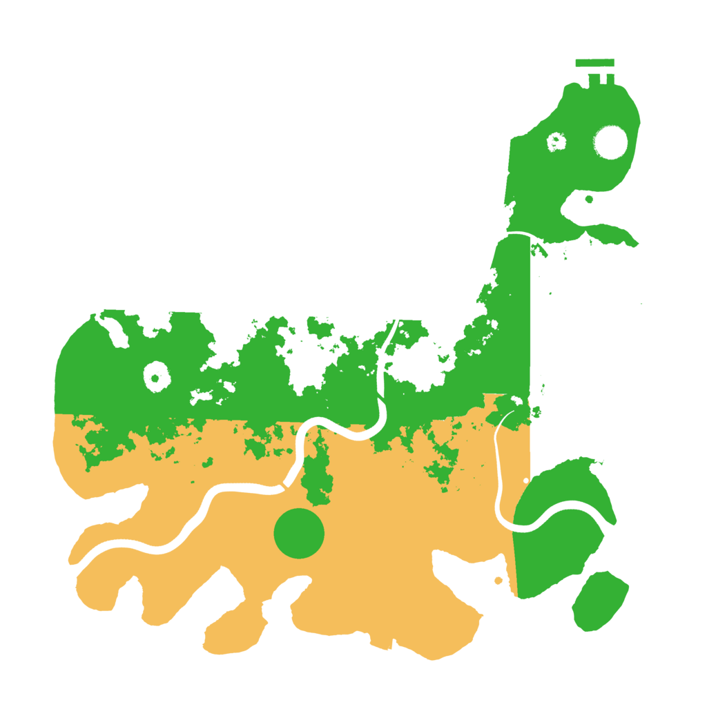 Biome Rust Map: Procedural Map, Size: 3700, Seed: 237382