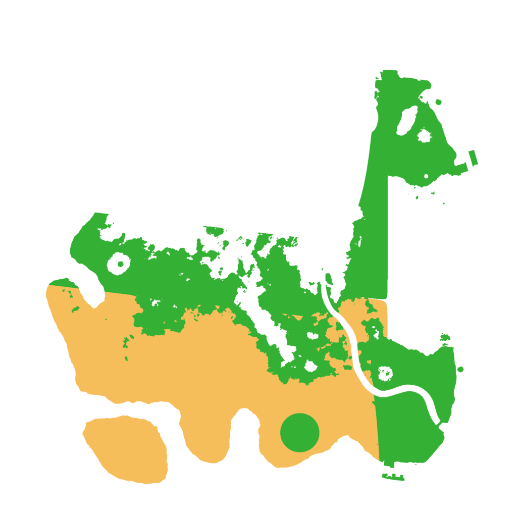 Biome Rust Map: Procedural Map, Size: 3500, Seed: 1929986575