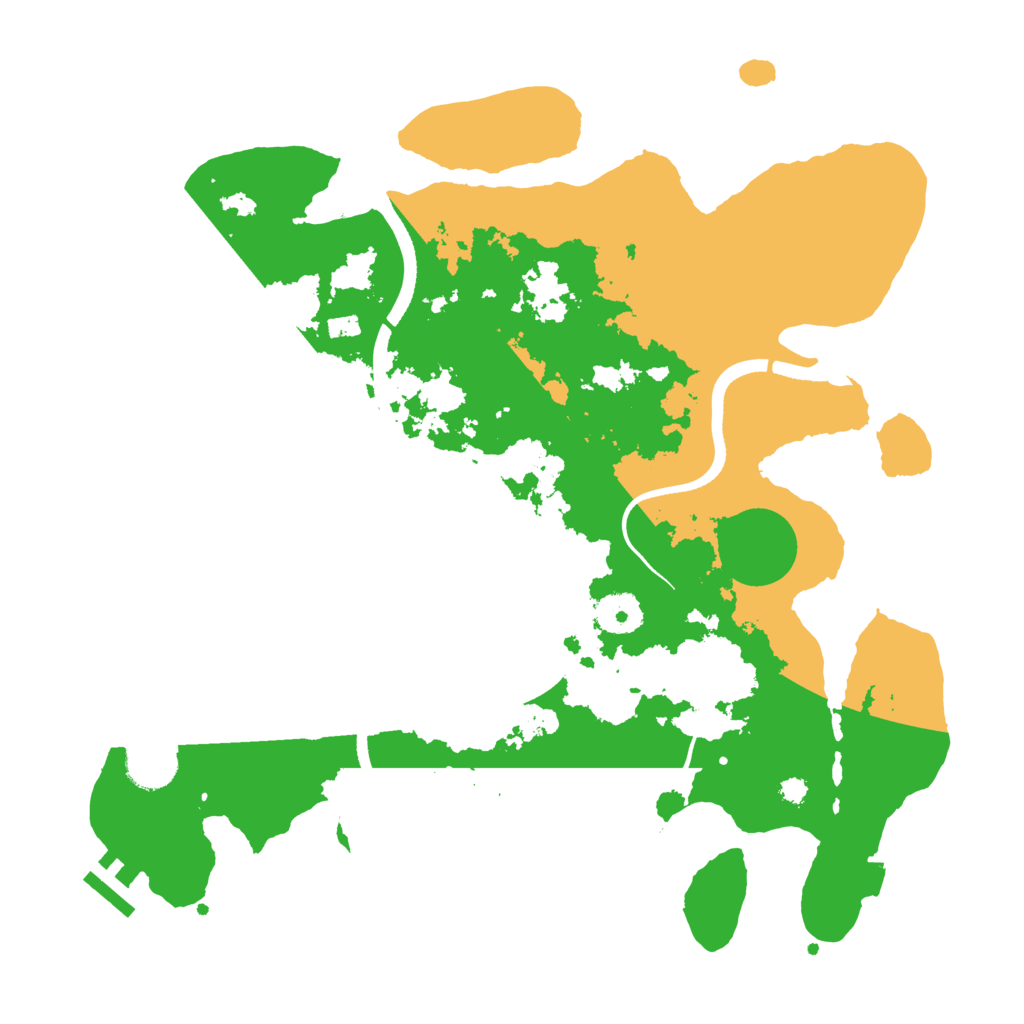 Biome Rust Map: Procedural Map, Size: 3500, Seed: 120249135