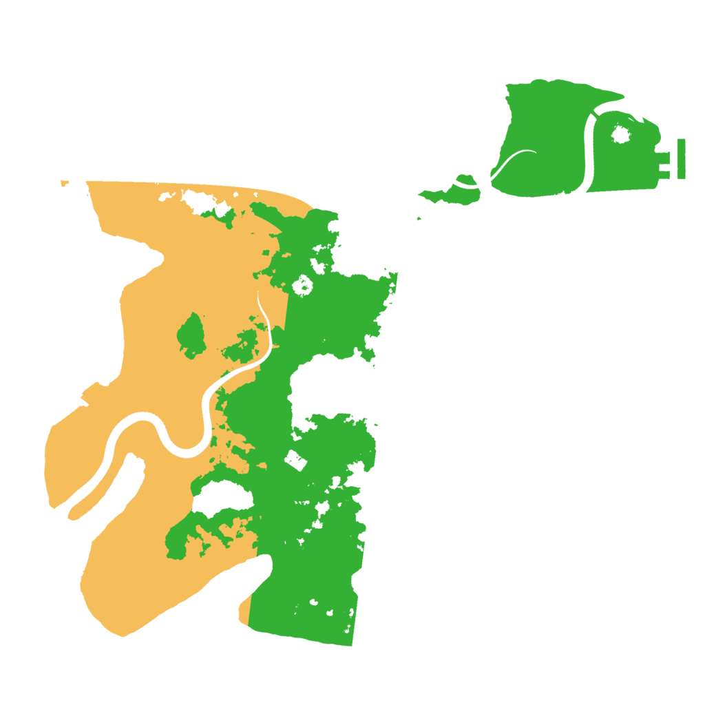 Biome Rust Map: Procedural Map, Size: 3550, Seed: 85186