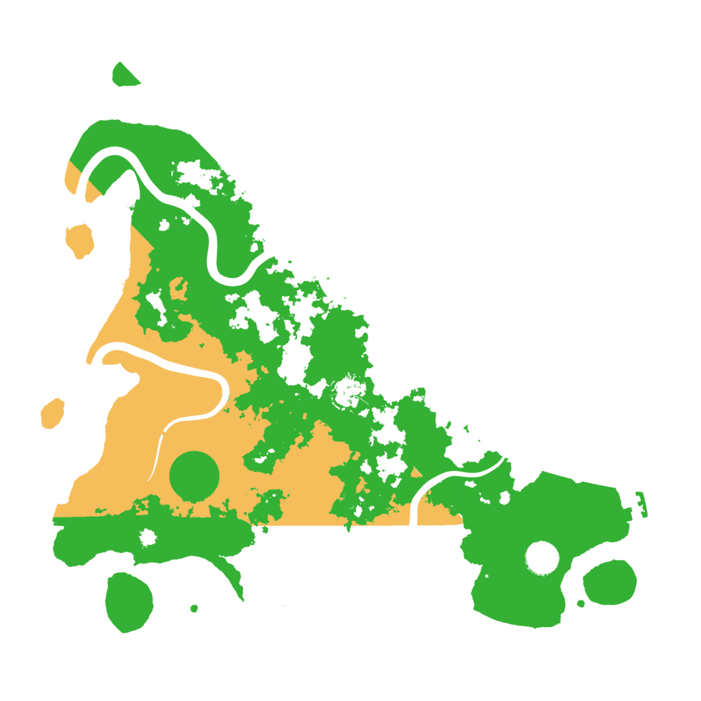 Biome Rust Map: Procedural Map, Size: 3700, Seed: 371539