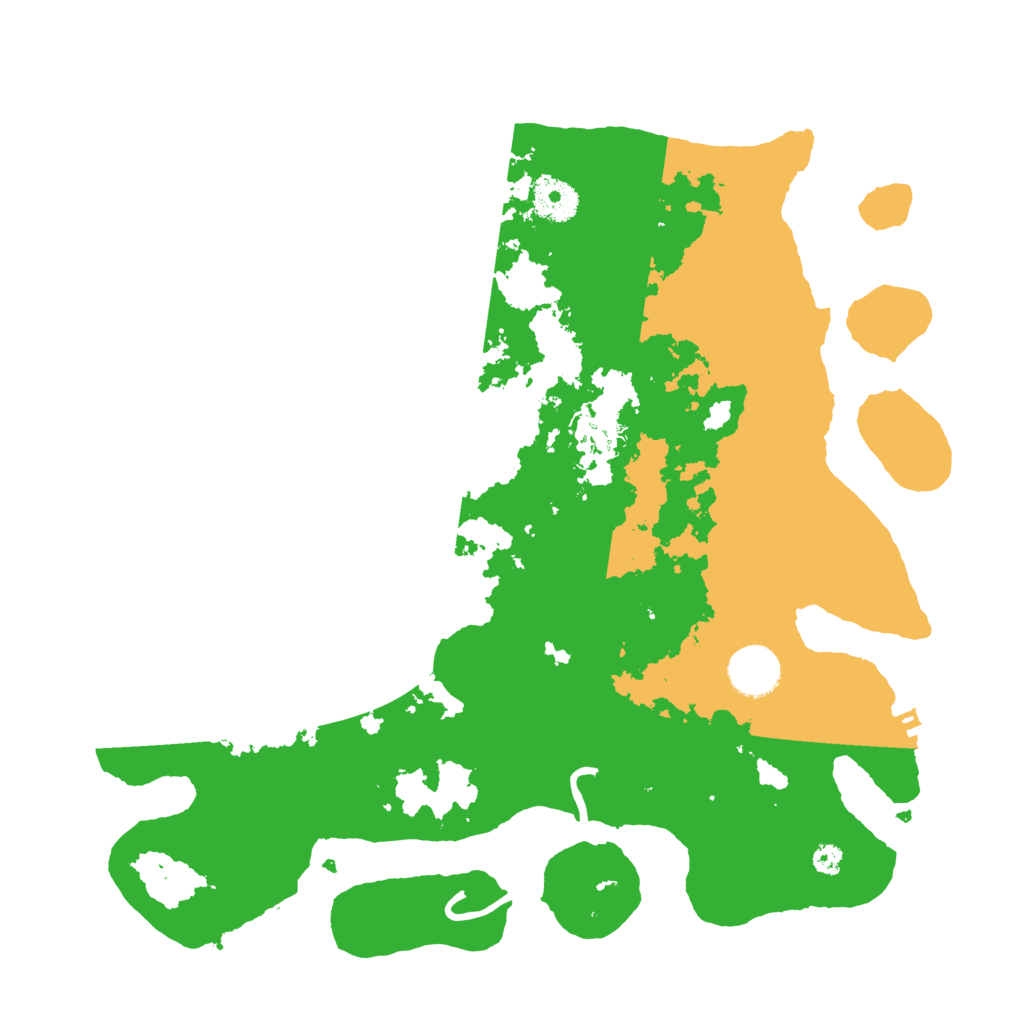 Biome Rust Map: Procedural Map, Size: 3500, Seed: 3398025