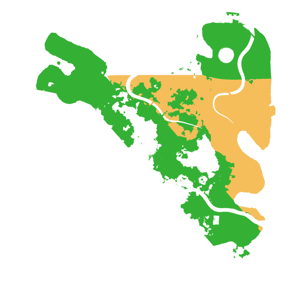 Biome Rust Map: Procedural Map, Size: 3500, Seed: 1557298