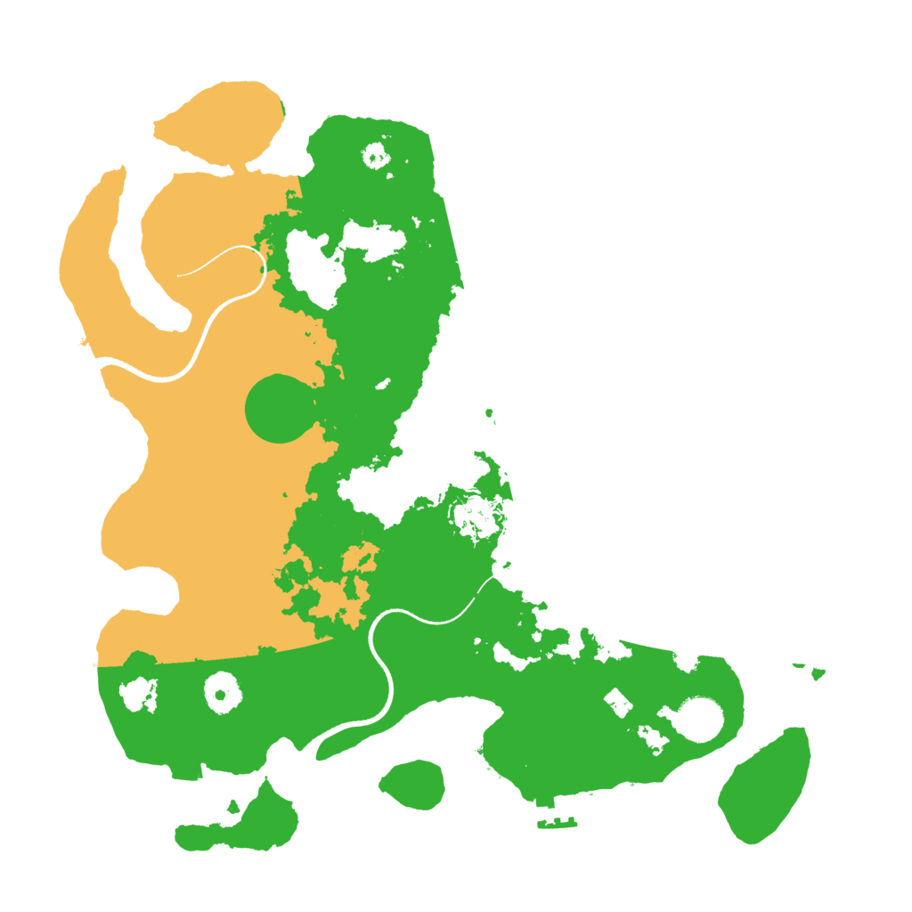Biome Rust Map: Procedural Map, Size: 3500, Seed: 145089