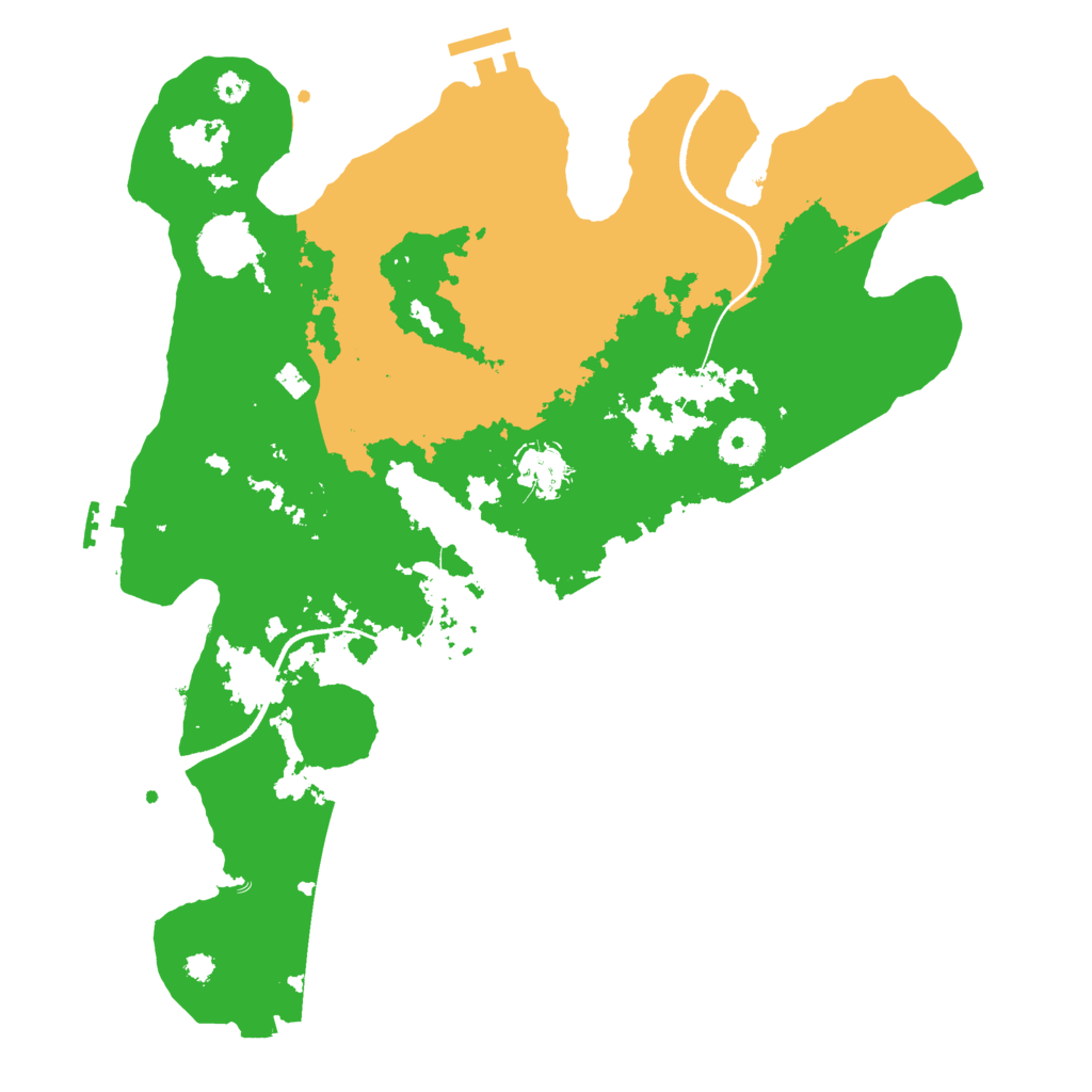 Biome Rust Map: Procedural Map, Size: 3500, Seed: 6277971
