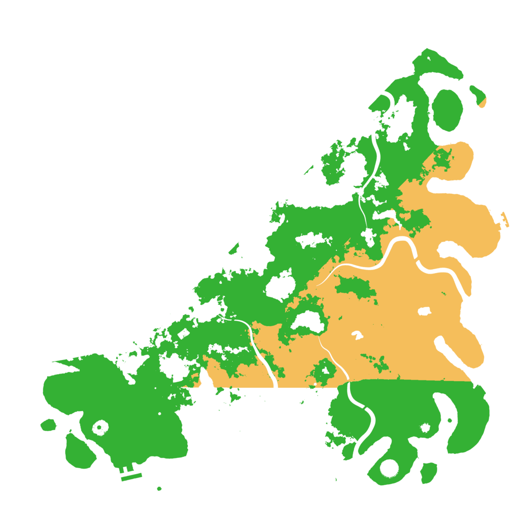 Biome Rust Map: Procedural Map, Size: 5000, Seed: 441095