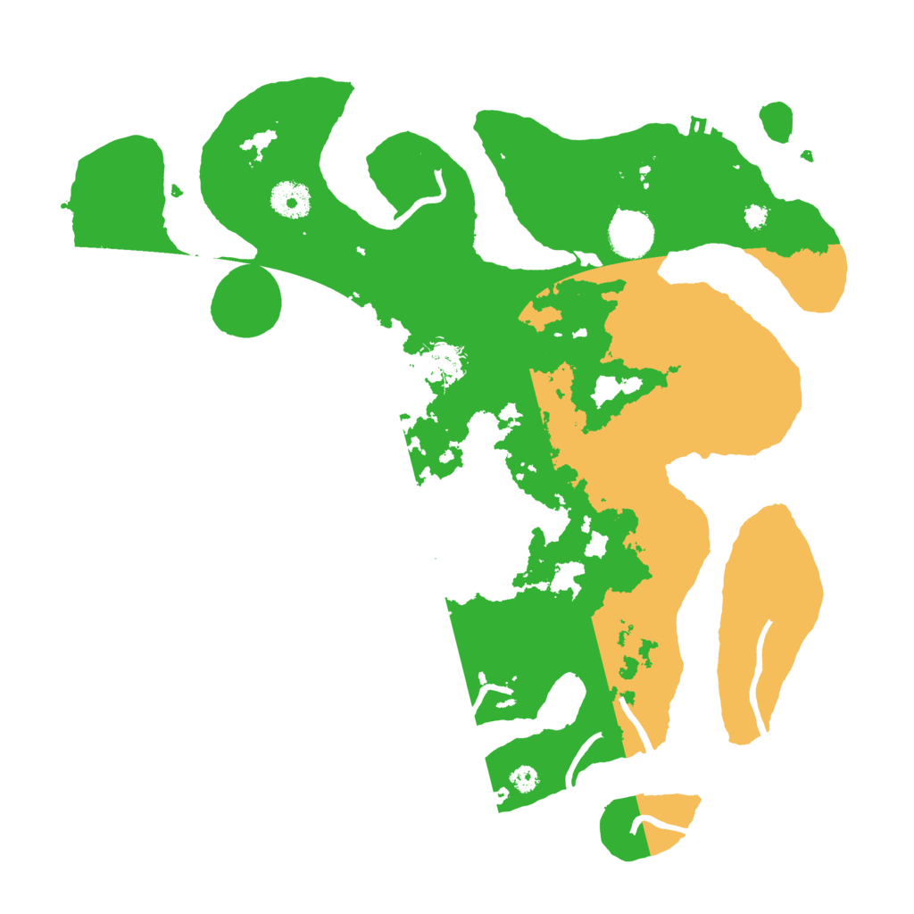 Biome Rust Map: Procedural Map, Size: 3550, Seed: 496717