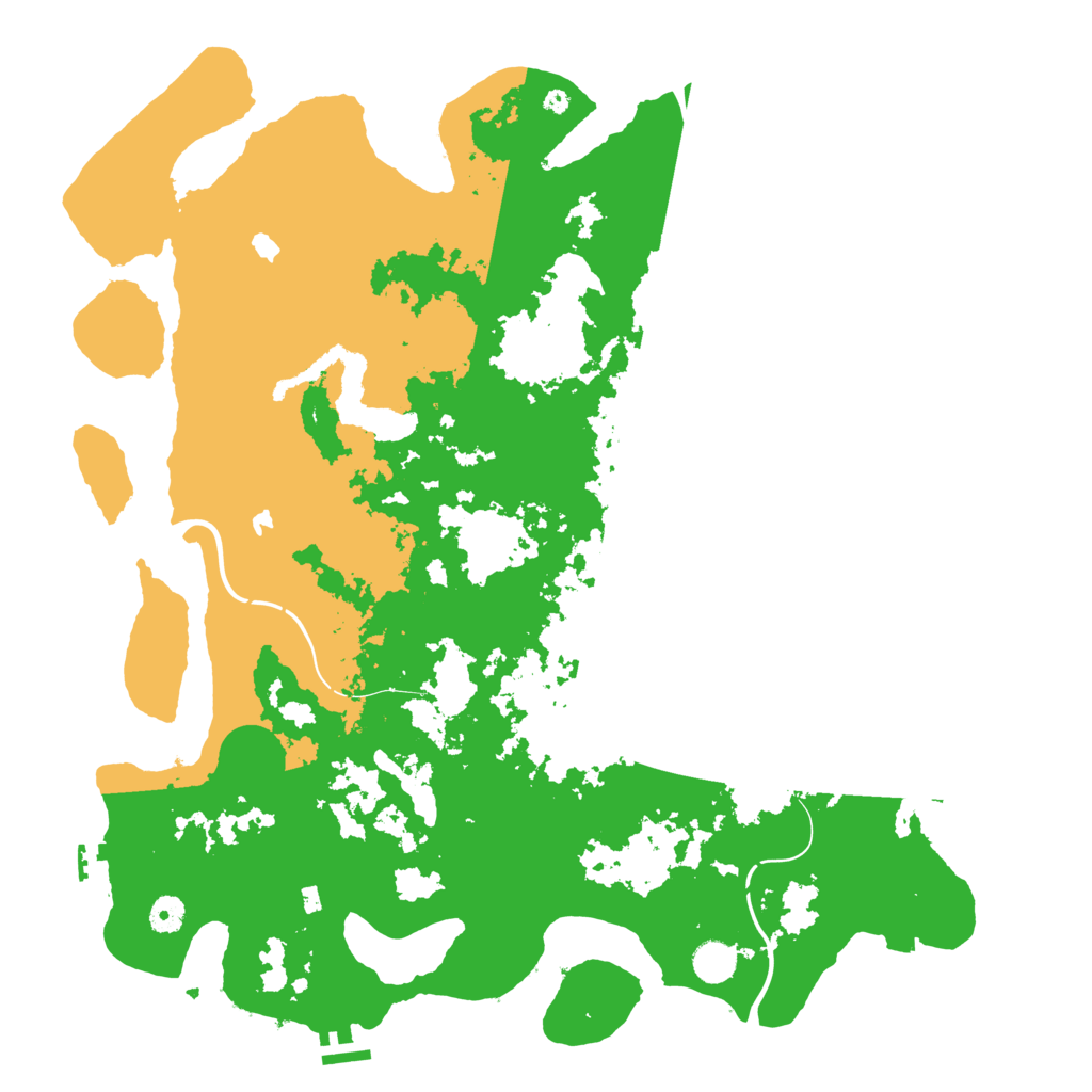 Biome Rust Map: Procedural Map, Size: 4500, Seed: 2021236