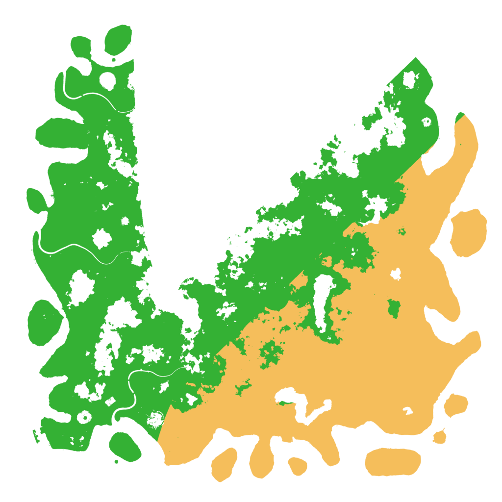 Biome Rust Map: Procedural Map, Size: 5500, Seed: 793197