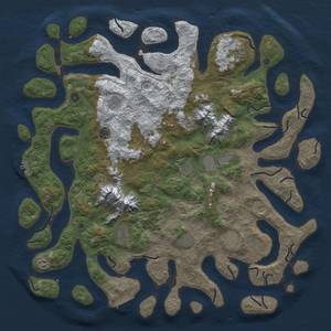 Thumbnail Rust Map: Procedural Map, Size: 5500, Seed: 793197, 20 Monuments