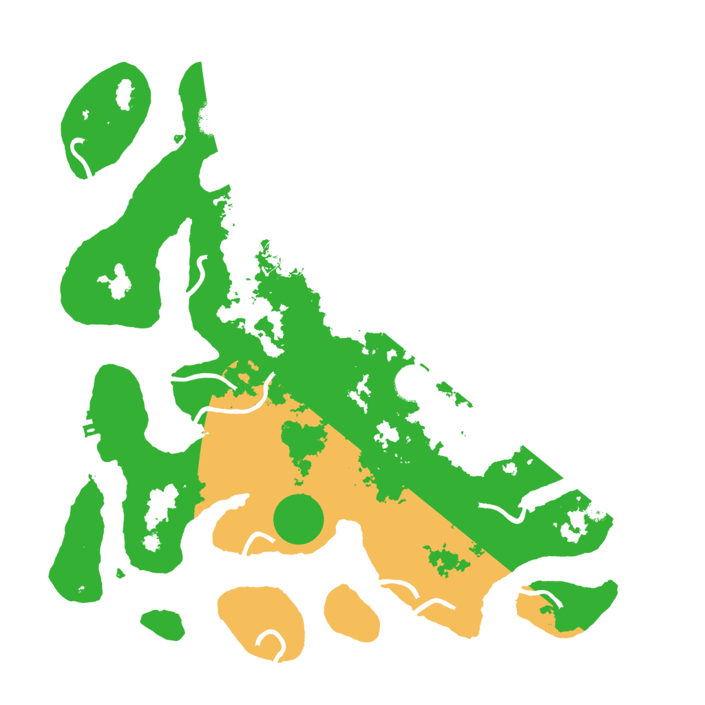 Biome Rust Map: Procedural Map, Size: 3700, Seed: 2521563