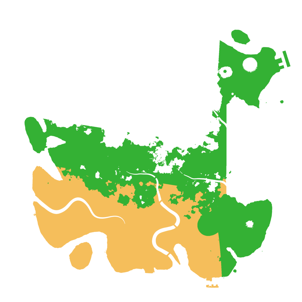 Biome Rust Map: Procedural Map, Size: 3700, Seed: 1016349
