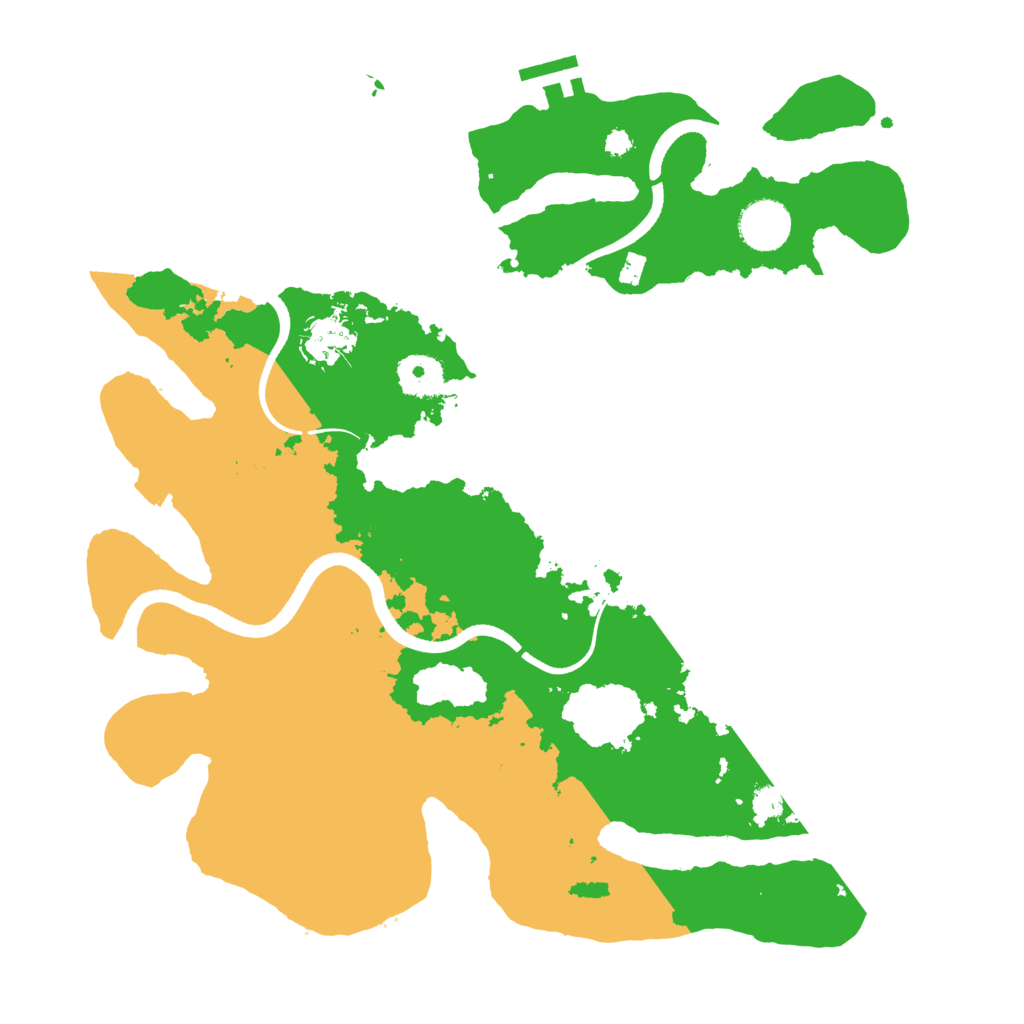 Biome Rust Map: Procedural Map, Size: 3500, Seed: 2037814