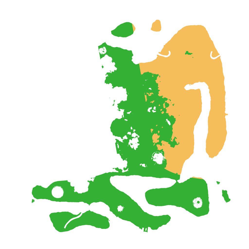 Biome Rust Map: Procedural Map, Size: 3700, Seed: 1654348